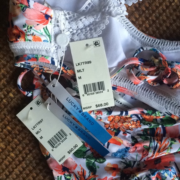 💐Lucky Brand Lucky Garden swim top bottom bikini - Picture 8 of 8